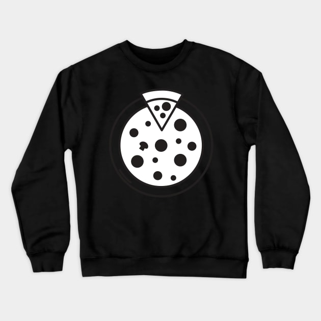 Cute Yummy Whole Pizza Crewneck Sweatshirt by InkyArt